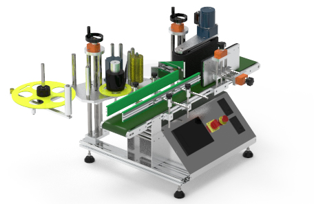 桌面式圓瓶貼標(biāo)機(jī)