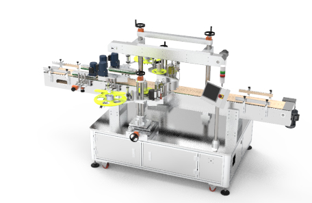 圓瓶雙面不干膠貼標(biāo)機(jī)